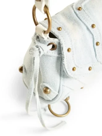 Denim-Mini-Schultertasche
