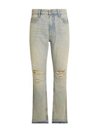 Distressed-Denim-Hose mit ausgestelltem Bein Distressed-Denim-Hose mit ausgestelltem Bein