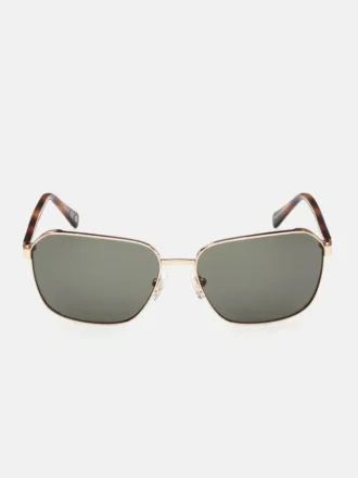 Eckige Metall-Sonnenbrille
