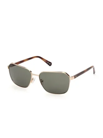 Eckige Metall-Sonnenbrille