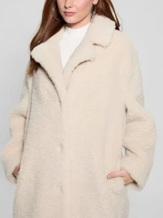 Eco Alina Teddy-Mantel in Überlänge