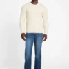 Eco Bryson Textur-Pullover mit V-Ausschnitt