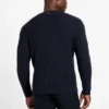 Eco Bryson Textur-Pullover mit V-Ausschnitt
