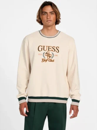 Eco-Fleece-Sweatshirt mit Rundhalsausschnitt