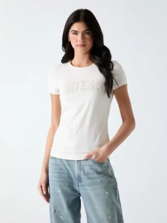 Eco Lace T-Shirt mit charakteristischem Logo