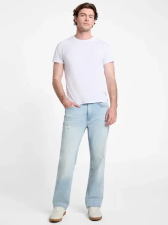 Eco Mason Straight-Jeans im Used-Look