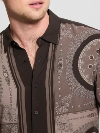 Eco Rayon-Hemd mit Medaillon