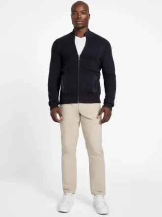 Eco Ryder Strickjacke mit Waffelstruktur