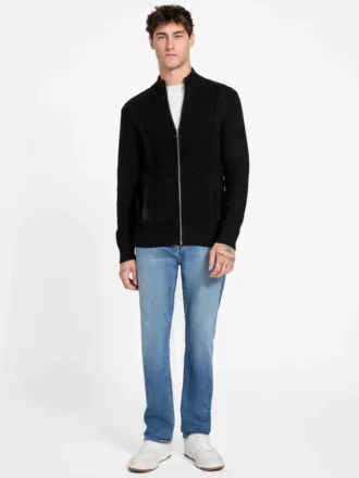Eco Ryder Strickjacke mit Waffelstruktur