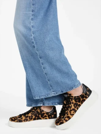 Elbinah Low-Top-Sneaker mit Leopardenmuster