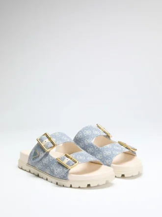 Fasten Raffia Sandalen