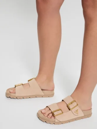 Fasten Wildledersandalen