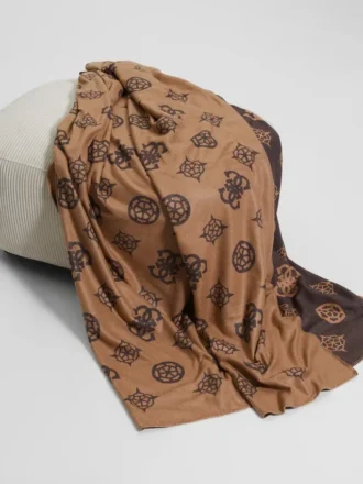 Fleece-Decke mit Peony-Muster