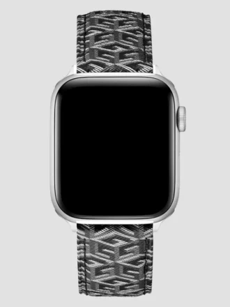 G-Cube Graues Lederarmband 42–44 mm für Apple Watch®