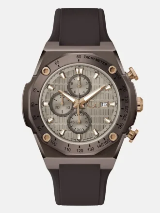 GC Chronographenuhr aus braunem Silikon