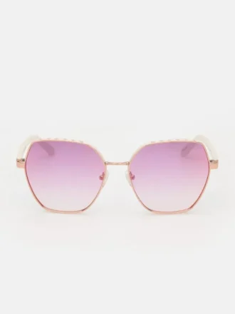 Geometrische Metall-Sonnenbrille