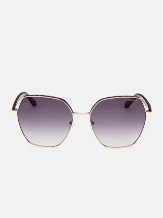 Geometrische Metall-Sonnenbrille