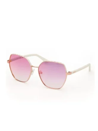 Geometrische Metall-Sonnenbrille