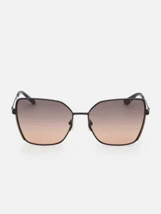 Geometrische Metall-Sonnenbrille im Schmetterlingsdesign