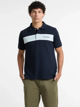 Gestreiftes Piqué-Polo