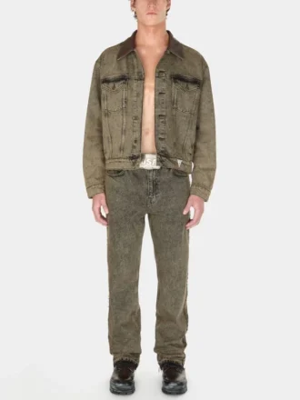 Getönte Denim-Hose mit ausgestelltem Bein Getönte Denim-Hose mit ausgestelltem Bein