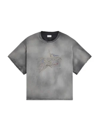 Gewaschenes T-Shirt mit Grafik