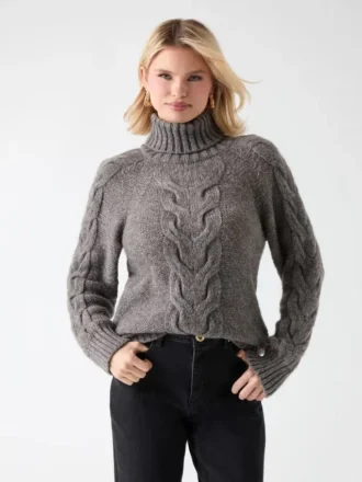 Ginny-Pullover mit Zopfmuster