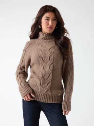 Ginny-Pullover mit Zopfmuster