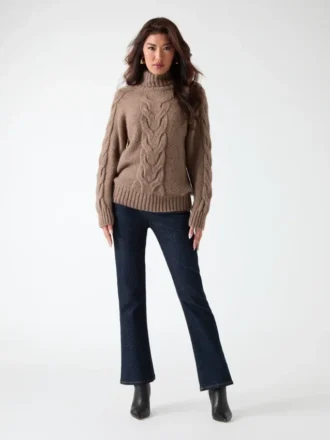 Ginny-Pullover mit Zopfmuster