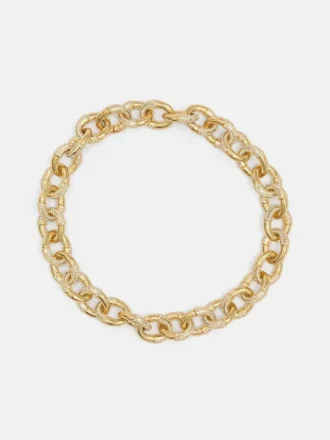 Goldfarbene Pava-Gliederkette