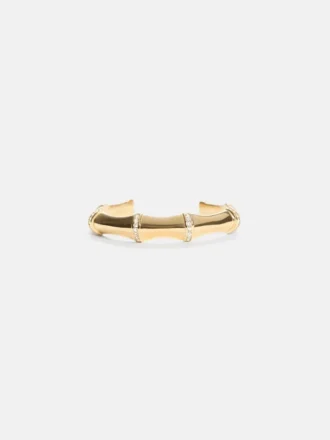 Goldfarbenes Bambus-Armreif