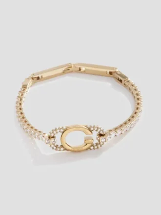 Goldfarbenes Signature-Tennisarmband