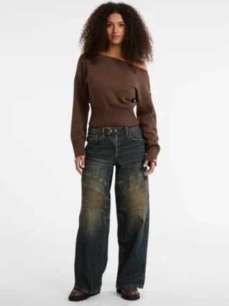 Guess Originals Eco-Pullover mit schulterfreiem Ausschnitt