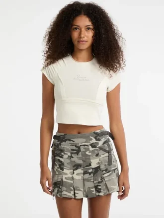 Guess Originals Eco Raw Edge Rhinestone T-Shirt