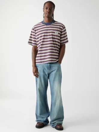 Guess Originals Eco Striped Boxy Pocket T-Shirt