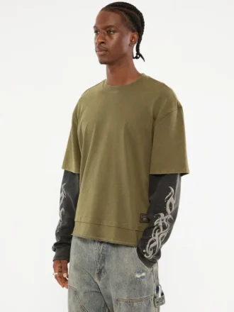 Guess Originals Eco-T-Shirt mit doppelter Lage