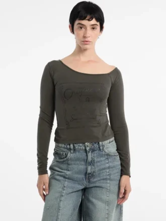 Guess Originals Off-Shoulder-T-Shirt