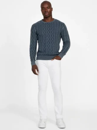 Herman Pullover aus gewaschenem Zopfmuster