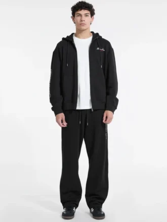 Hoodie mit Reißverschluss und Schriftzug Hoodie mit Reißverschluss und Schriftzug