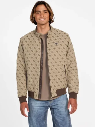 Jacquard-Monogramm-Jacke