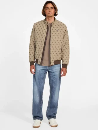 Jacquard-Monogramm-Jacke