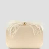 Keyah Feather Top Clutch