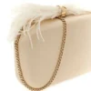 Keyah Feather Top Clutch