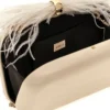 Keyah Feather Top Clutch
