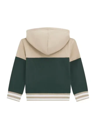 Öko-Fleece-Sweatshirt mit Farbblock-Design (3M-7)