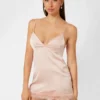 Öko-Mini-Feder-Slip-Kleid Öko-Mini-Feder-Slip-Kleid