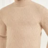 Öko-Rautenmuster-Rollkragen-Pullover