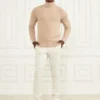 Öko-Rautenmuster-Rollkragen-Pullover