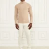 Öko-Rautenmuster-Rollkragen-Pullover