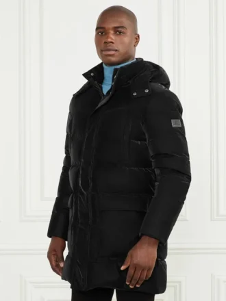 Lange Daunenjacke mit Kapuze Lange Daunenjacke mit Kapuze